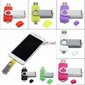 Wholesale price 32GB OTG Swivel USB2.0 Flash Memory/ OTG usb flash drive