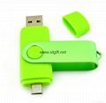 Wholesale price 32GB OTG Swivel USB2.0 Flash Memory/ OTG usb flash drive 2