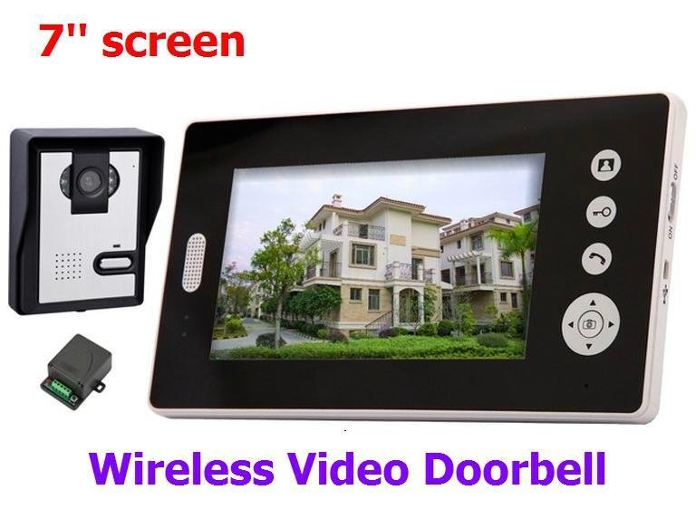 7" LCD Wireless Video Doorbell Night Vision Video Intercom system  2