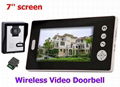 7" LCD Wireless Video Doorbell Night Vision Video Intercom system  2