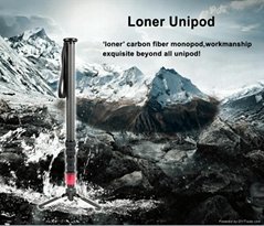Wieldy carbon fiber Loner Unipod camera stabilizer
