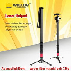 extendable 60-180cm DSLR stabilizer video camera monopod by Wieldy