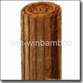 Double-sided fir bark fence for gardening fencing 2