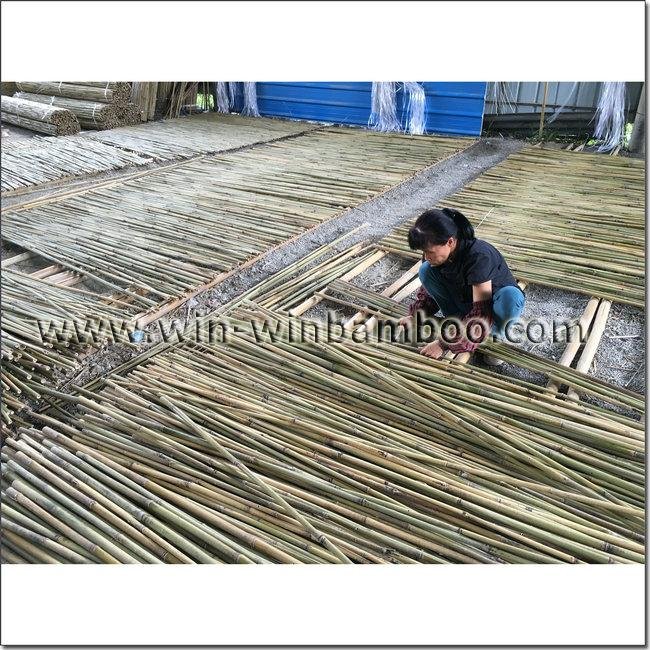 Bamboo fences for gardening wall fencings-wire woven inside canes 4