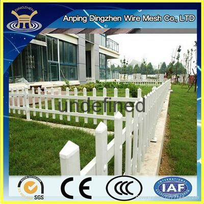 Plastic white garden fence 