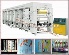 DBAY81000A 8 colors High Speed Plastic bag Rotogravure Printing Machine