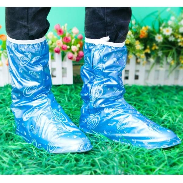 Pink Blue Color PVC High Quality Shoe Cover for Raining Days  5