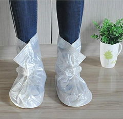 PVC ladies watreproof rain cover boots rain shoe covers