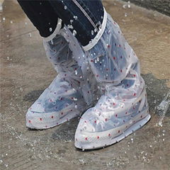 PVC ladies transparent watreproof rain shoe covers