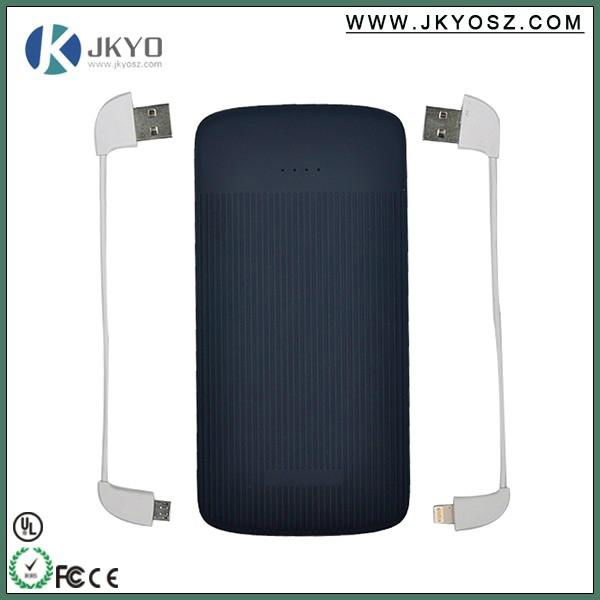 Good Quality 10000mah Power Bank built in cable 2