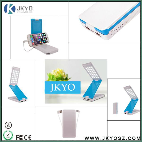 Foldable 8000mAh  Power Bank With Table Lamp 3