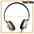 HP-6002 fashion mini headphone with gold surface 3