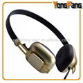 HP-6002 fashion mini headphone with gold surface 5