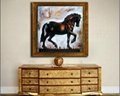 framed horse canvas art