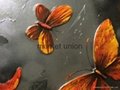 releif of butterflies hand-painted oil painting canvas 3
