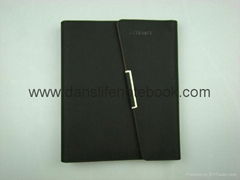 Textured PU leather cover agenda_China printing factory