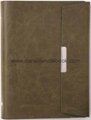 Textured PU leather cover agenda_China printing factory 5