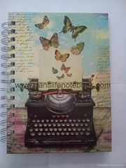 Printed cover spiral notebook_China printing factory