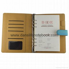 PU cover A6 size organizer_China printing factory