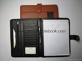 Hot selling leather padfolio with notepad_China factory