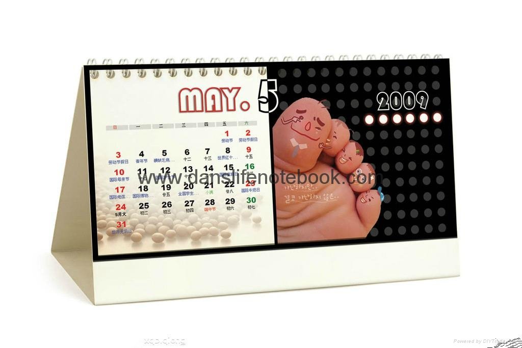 Lovely printed image table calendar_China Printing Factory