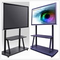 82"touch screen monitor mounted to a wall or floor stand 