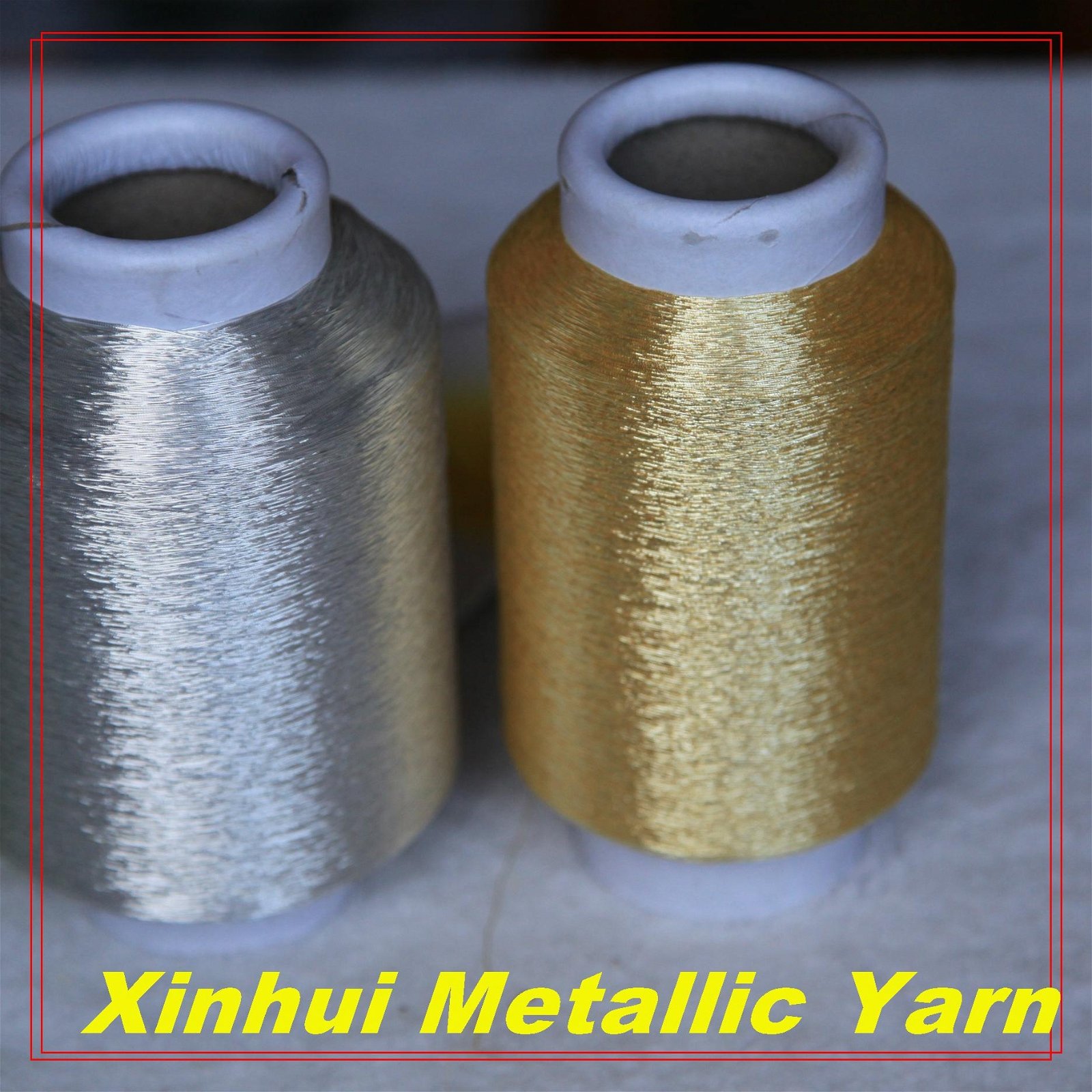 embroidery thread ST type silver metallic sparkle yarn knitting yarn 2
