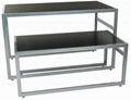 Modern Nesting Tables have a Steel Construction