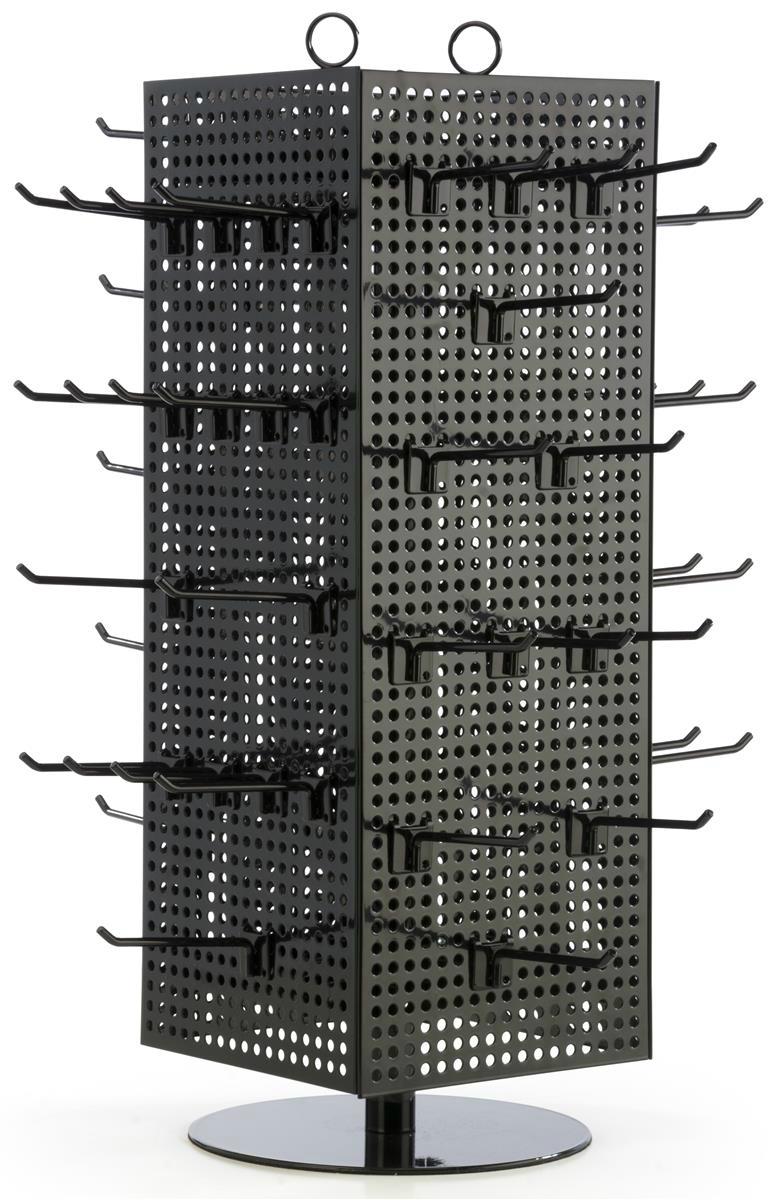 Countertop Pegboard Spinner Rack with 60 Hooks