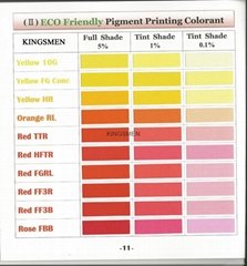 Textile Printing Pigment Colorant