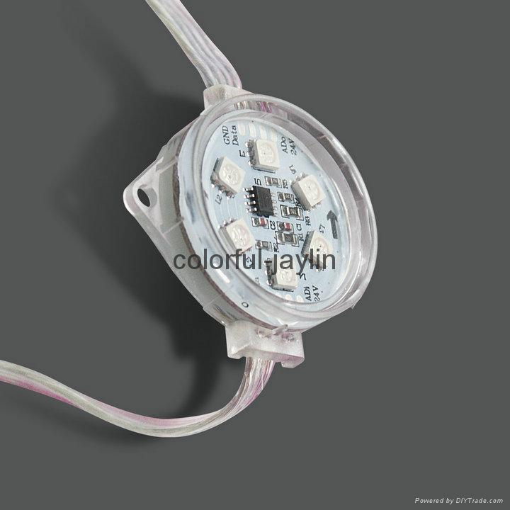 50mm 6leds DMX led point light DC12V dream color with smart pixel controller