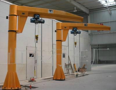 Fixed column type boom crane