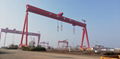 Shipbuilding gantry crane