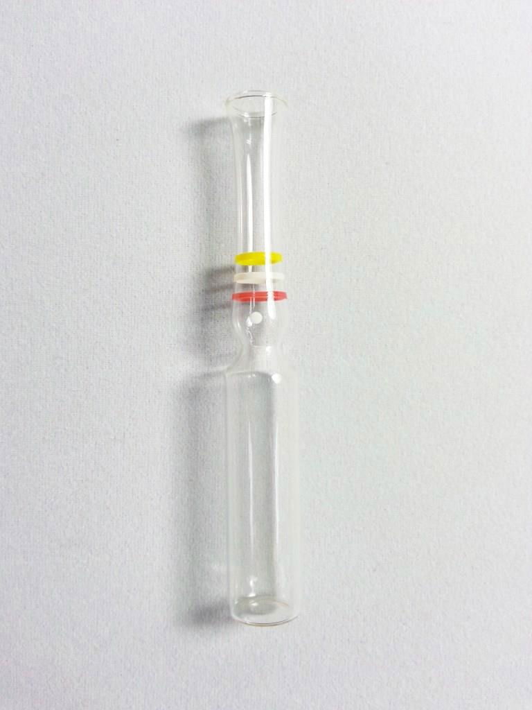 2ml red yellow band clear ampule 