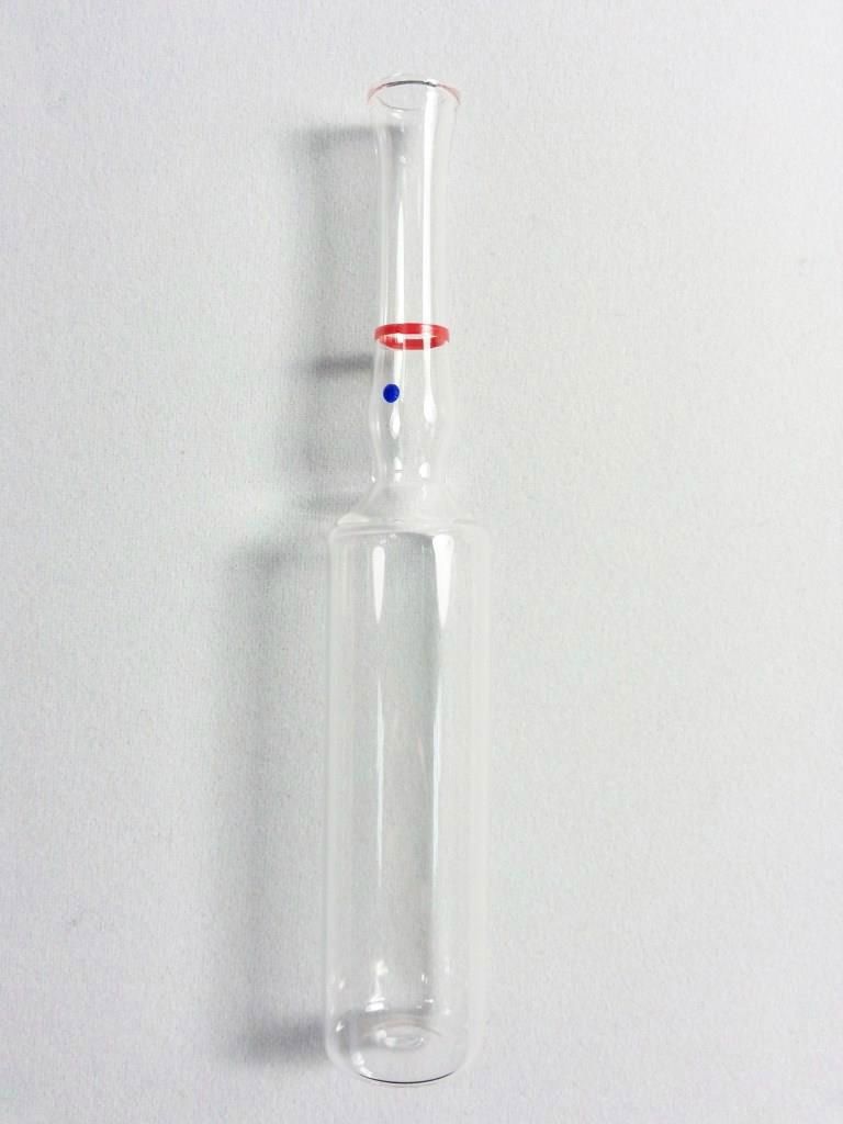 15ml clear blue dot red ring form C glass ampoules 2