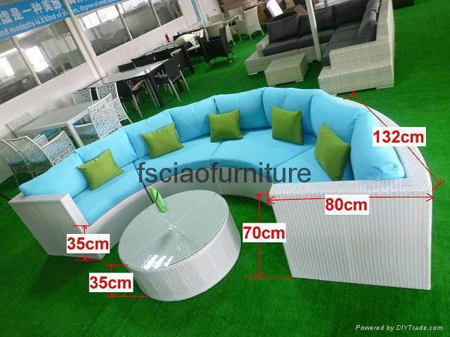 Hot selling rattan sofa set, wicker sofa outdoor furniture with low price 