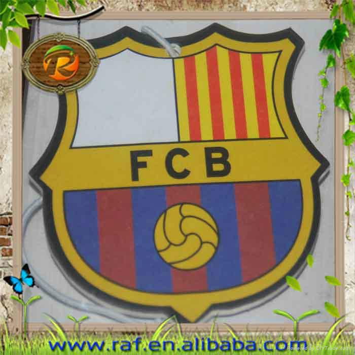 Famous Football Team Hanging Air Fresheners for Household & Commercial Promotion 3