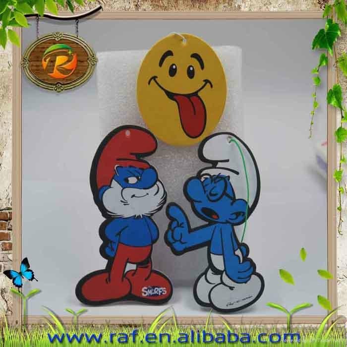 Good Smell Smile 2mm Thickness Cartoon Paper Car Air Freshener Card 2