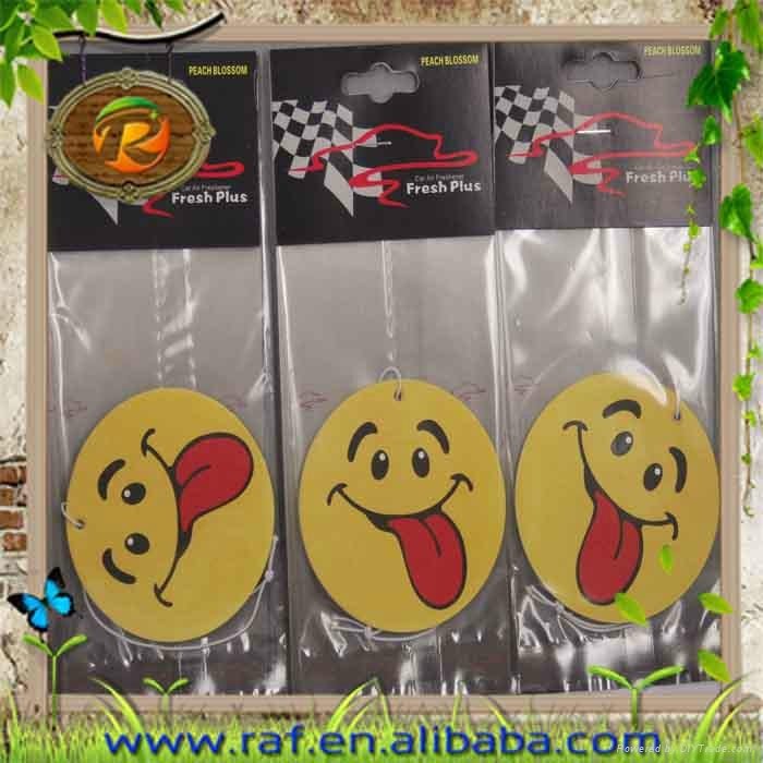 Good Smell Smile 2mm Thickness Cartoon Paper Car Air Freshener Card 3