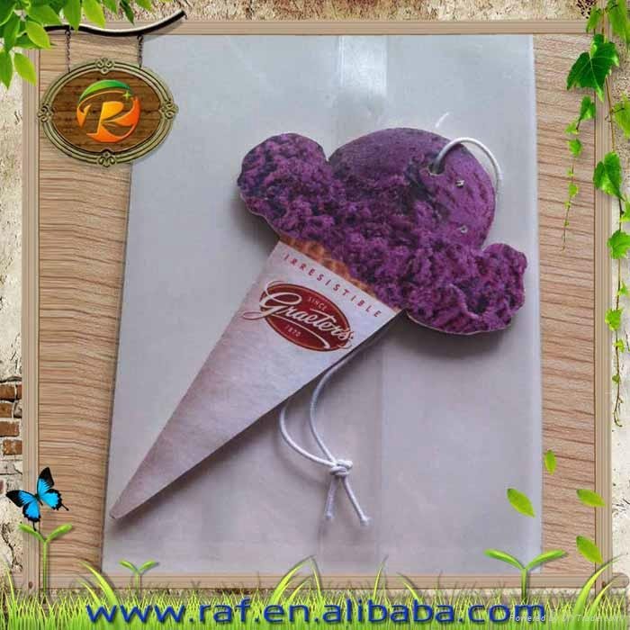 Paper Air Freshener with Cream Shape for Ice Cream Shop Promotion 3
