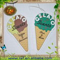 Paper Air Freshener with Cream Shape for Ice Cream Shop Promotion 4