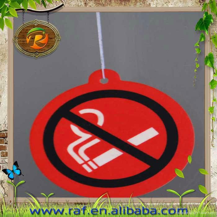 Warning Sign Design Decorative Car Hanging Air Freshener