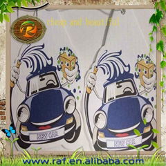 Promotional Paper Car Air Freshener Gel Type for Car Washing Service