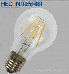 Led filament bulb CE TUV 4W 470lm high luminous efficacy