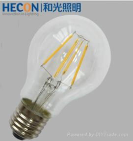 5W 750lm A60 filament led bulb high luminous efficacy