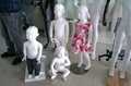 Glossy white full body kids mannequin for fashion store display