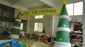 Green Color inflatable christmas arch 1