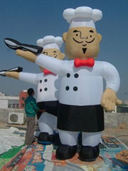 2015 Custom factory inflatable cartoon characters Inflatable chef 