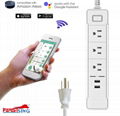 Wifi Smart Socket Power Strip For iPhone Android Smartphone