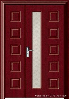 MDF Interior PVC Wooden Doors design for rooms 2